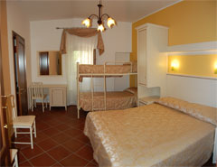 Camere da letto dell'Agriturismo Parra